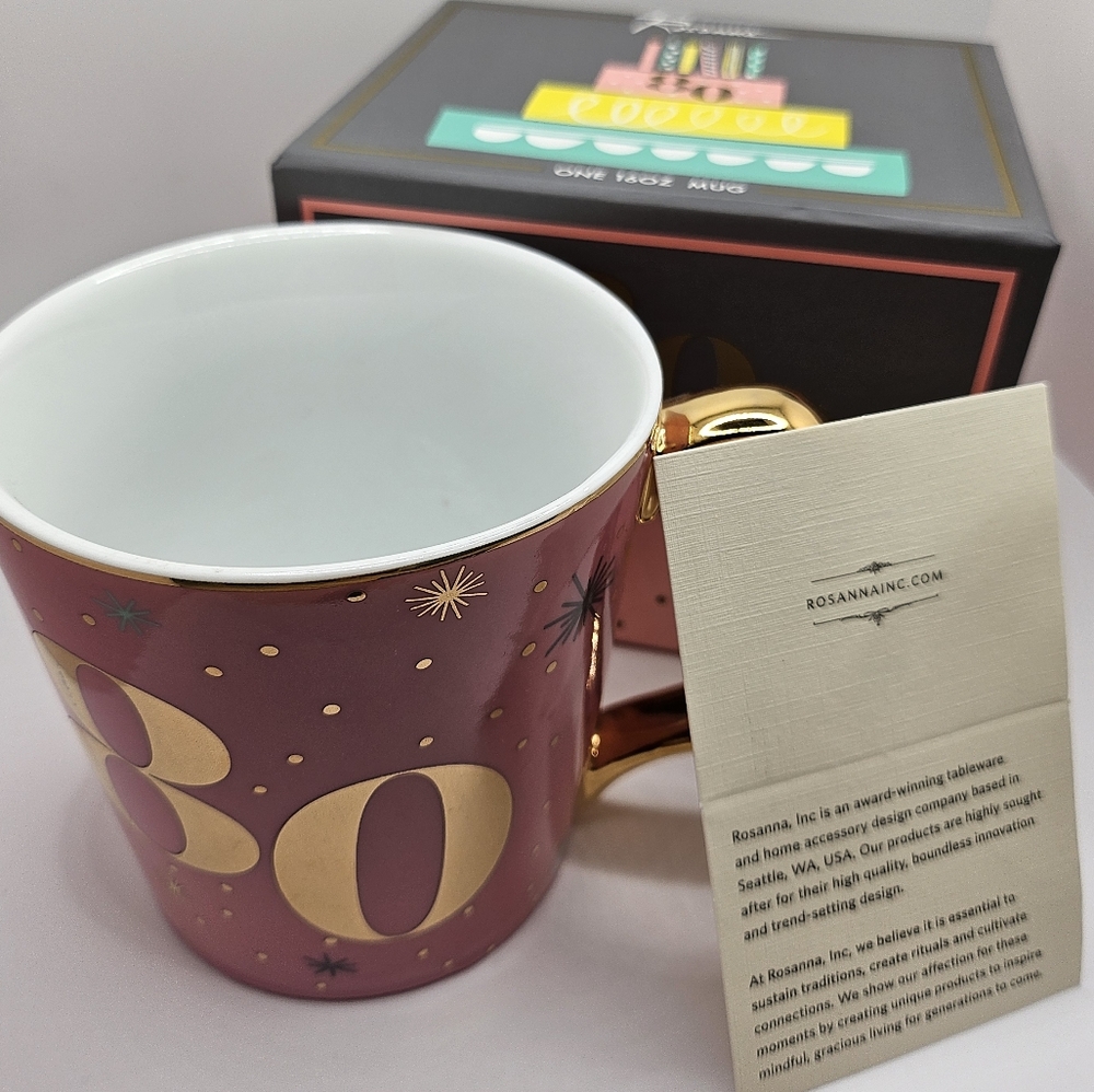 80 Birthday "You're a Classic" 16 Oz Coffee Cup Mug with Box
